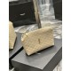 Replica Pochette per cosmetici con cerniera YSL Saint Laurent Gaby 23 cm albicocca