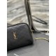 Replica Borsa a catena YSL Saint Laurent Gaby con cerniera e catena 18 cm Nera