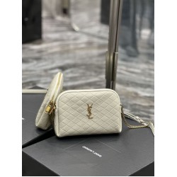 Replica Borsa a catena con cerniera YSL Saint Laurent Gaby 18 cm bianca Replica Borsa a catena con cerniera YSL Saint Laurent Gaby 18 cm bianca