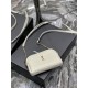Replica Borsa a catena con cerniera YSL Saint Laurent Gaby 18 cm bianca