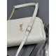 Replica Borsa a catena con cerniera YSL Saint Laurent Gaby 18 cm bianca