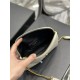 Replica Borsa a catena con cerniera YSL Saint Laurent Gaby 18 cm bianca