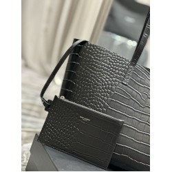 Replica Borsa Shopping YSL Saint Laurent Tote In Pelle Stampa Coccodrillo Nera Replica Borsa Shopping YSL Saint Laurent Tote In Pelle Stampa Coccodrillo Nera