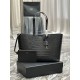 Replica Borsa Shopping YSL Saint Laurent Tote In Pelle Stampa Coccodrillo Nera