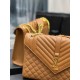 Replica Borsa a busta grande YSL Saint Laurent Mix Matelasse Caramello 31 cm