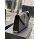 Replica Borsa a busta grande YSL Saint Laurent Mix Matelasse Nera 31 cm