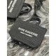 Replica Borsa tote ricamata YSL Saint Laurent Rive Gauche nera