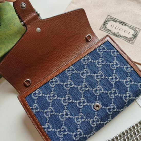 Replica Mini borsa a catena Dionysus 401231 blu