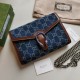 Replica Mini borsa a catena Dionysus 401231 blu