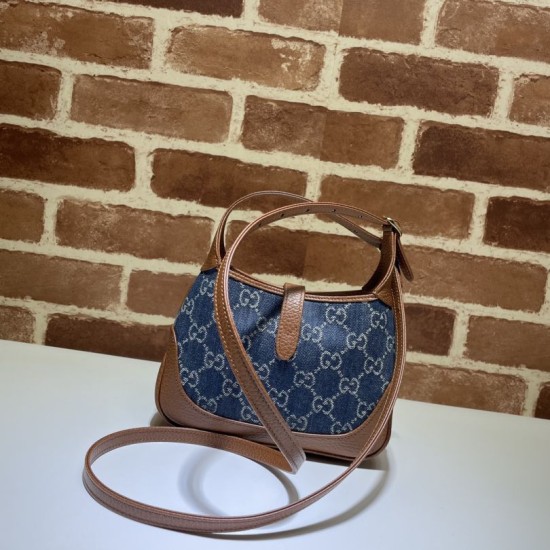 Replica Mini borsa a tracolla Jackie 1961 637092 blu