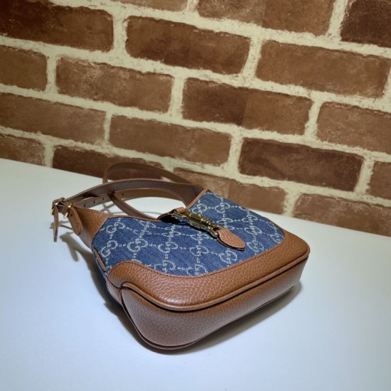 Replica Mini borsa a tracolla Jackie 1961 637092 blu