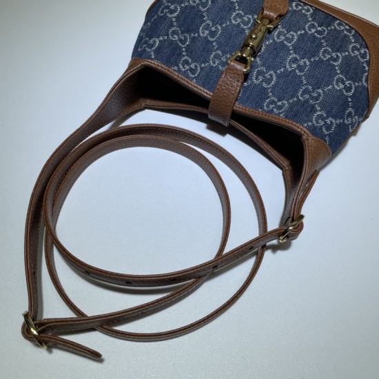 Replica Mini borsa a tracolla Jackie 1961 637092 blu