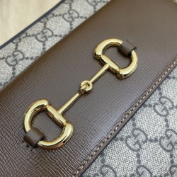 Replica Borsa a tracolla piccola Horsebit 1955 45454 marrone