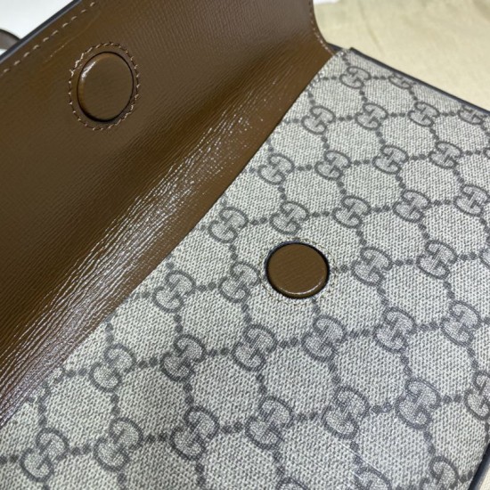Replica Borsa a tracolla piccola Horsebit 1955 45454 marrone