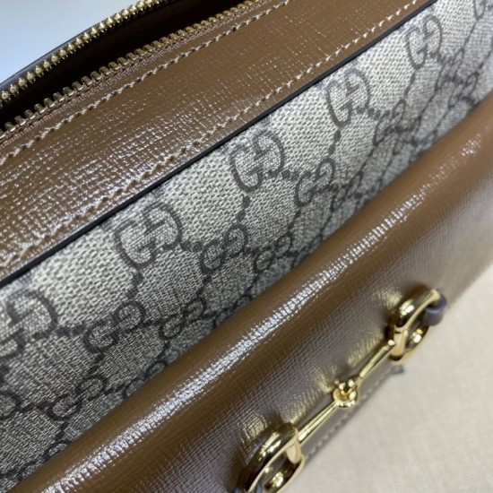 Replica Borsa a tracolla piccola Horsebit 1955 45454 marrone