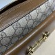 Replica Borsa a tracolla piccola Horsebit 1955 45454 marrone