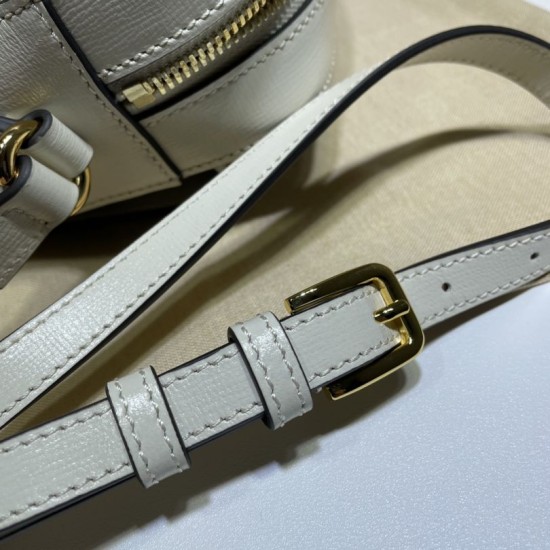 Replica Borsa a tracolla piccola Horsebit 1955 45454 Bianco