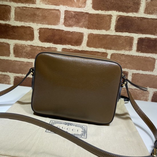 Replica Borsa a tracolla piccola Horsebit 1955 45454 Caffè Replica Borsa a tracolla piccola Horsebit 1955 45454 Caffè
