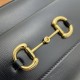 Replica Borsa a tracolla piccola Horsebit 1955 45454 Nera