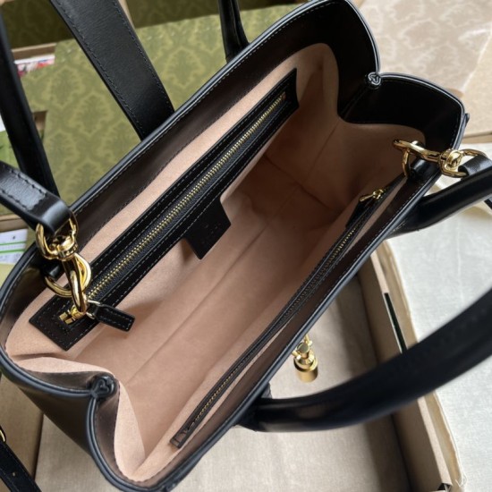 Replica Borsa tote media Jackie 1961 649016 nera