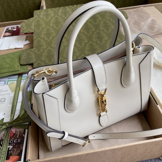 Replica Borsa tote media Jackie 1961 649016 bianca