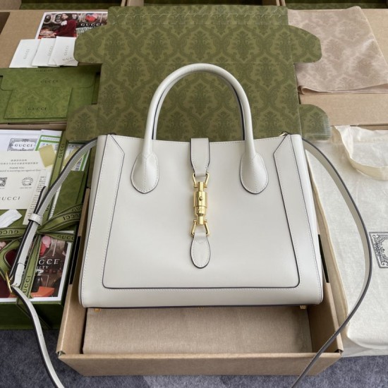 Replica Borsa tote media Jackie 1961 649016 bianca