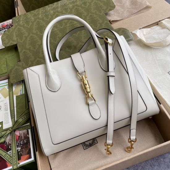 Replica Borsa tote media Jackie 1961 649016 bianca