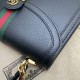 Replica Ophidia piccola borsa con manico superiore con Web 652683 nero