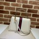 Replica Ophidia piccola borsa con manico superiore con Web 652683 bianco