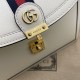 Replica Ophidia piccola borsa con manico superiore con Web 652683 bianco