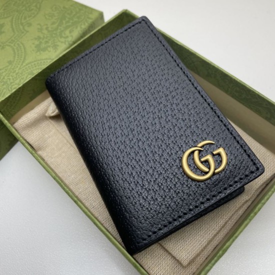 Replica Portacarte Gucci GG Marmont 547075 Nero