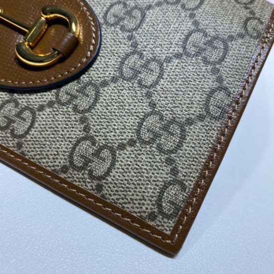 Replica Borsa Gucci 621888 Borsa a catena GG-Supreme Canvas Horsebit 1955