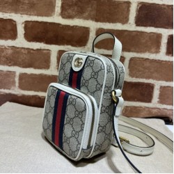 Replica Borsa mini Gucci Ophidia tela GG Supreme 671682 Bianco