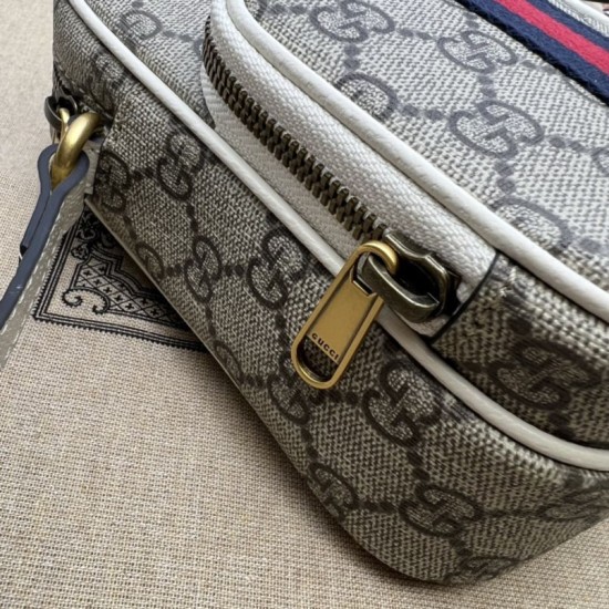 Replica Borsa mini Gucci Ophidia tela GG Supreme 671682 Bianco