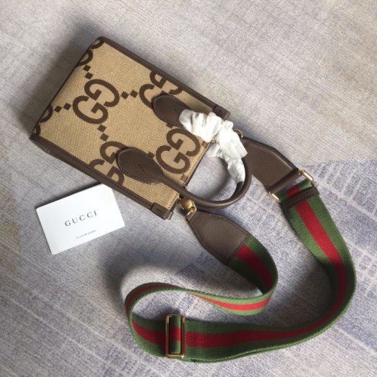 Replica Borsa tote mini Gucci Jumbo GG 699406 Marrone