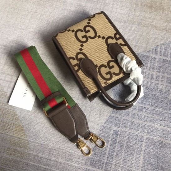 Replica Borsa tote mini Gucci Jumbo GG 699406 Marrone
