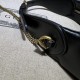 Replica Mini borsa a forma di mezzaluna Gucci GG Marmont 699514 nera