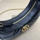 Replica Mini borsa a forma di mezzaluna Gucci GG Marmont 699514 nera
