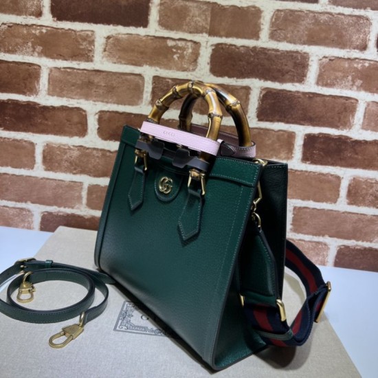 Replica Borsa tote piccola Gucci Diana 702721 Verde