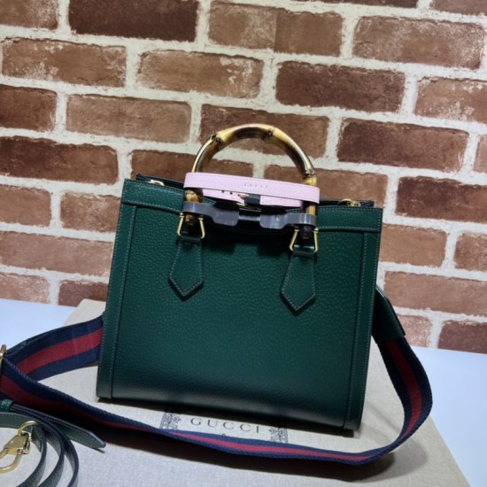 Replica Borsa tote piccola Gucci Diana 702721 Verde