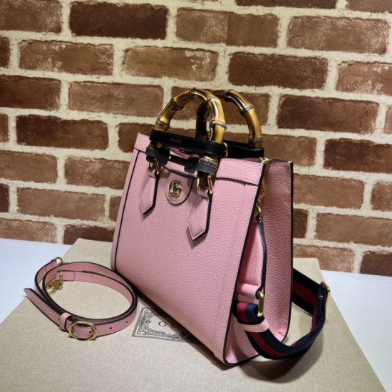 Replica Borsa tote piccola Gucci Diana 702721 Rosa