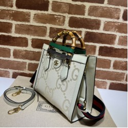 Replica Borsa tote piccola Gucci Diana 702721 Bianca