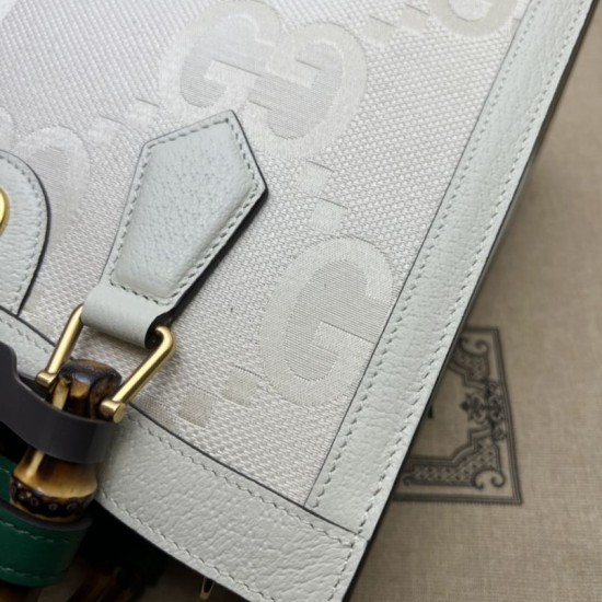 Replica Borsa tote piccola Gucci Diana 702721 Bianca