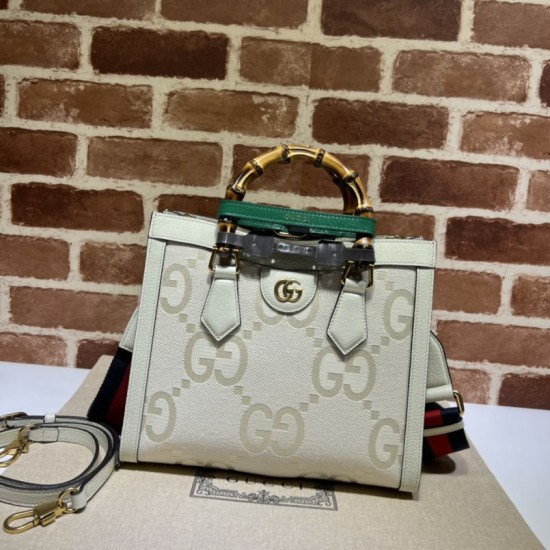 Replica Borsa tote piccola Gucci Diana 702721 Bianca