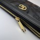Replica Portafoglio zip around Gucci GG Matelassé 723784 Nero