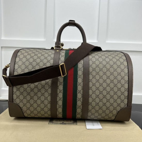 Replica Borsone grande Gucci Jumbo GG 724612 Marrone 52cm