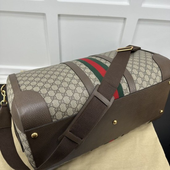 Replica Borsone grande Gucci Jumbo GG 724612 Marrone 52cm