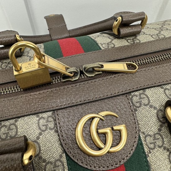 Replica Borsone grande Gucci Jumbo GG 724612 Marrone 52cm