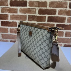 Replica Borsa Messenger Gucci con Interlocking G ‎726833 Marrone