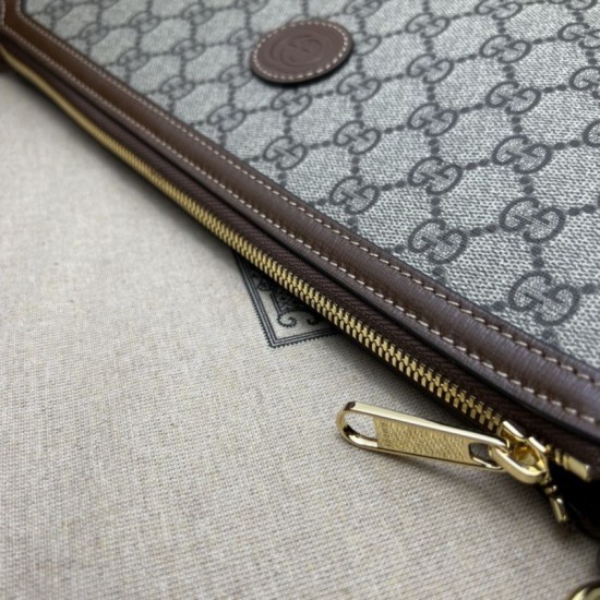 Replica Borsa Messenger Gucci con Interlocking G ‎726833 Marrone